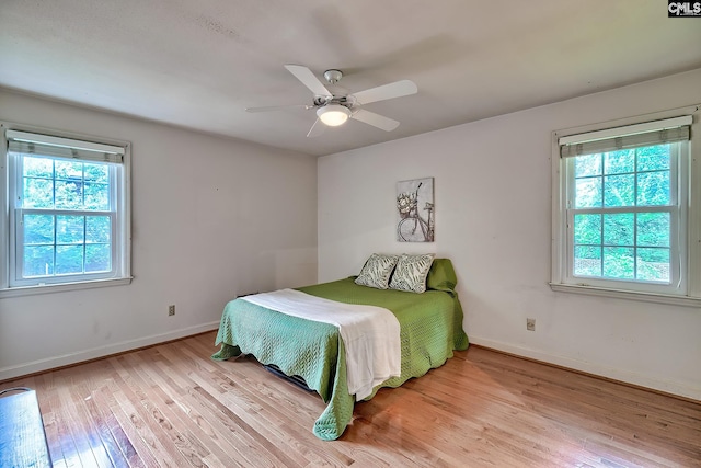 1108 Tarrytown Ln, West Columbia, SC 29170 - bedroom featuring multiple windows, light wood-style flooring, and baseboards