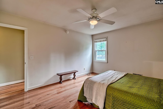 1108 Tarrytown Ln, West Columbia, SC 29170 - bedroom featuring light wood-type flooring, baseboards, and ceiling fan