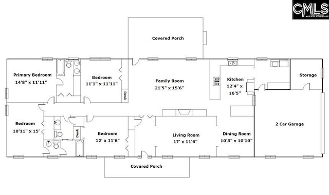 1108 Tarrytown Ln, West Columbia, SC 29170 - home floor plan
