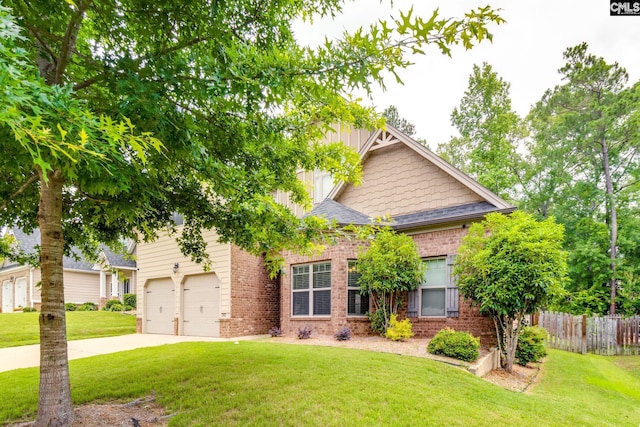 757 Garrett Way, Columbia, SC 29229 - craftsman-style home with brick siding, concrete driveway, and a garage