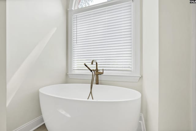 315 Poindexter Ln, Lexington, SC 29072 - bathroom view of a freestanding tub and baseboards