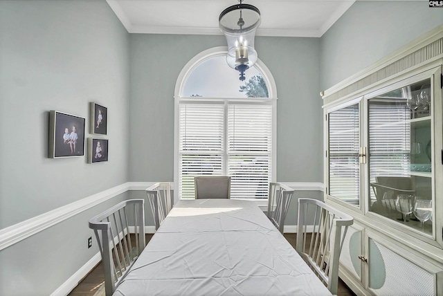 315 Poindexter Ln, Lexington, SC 29072 - bedroom with wood finished floors, multiple windows, crown molding, and baseboards