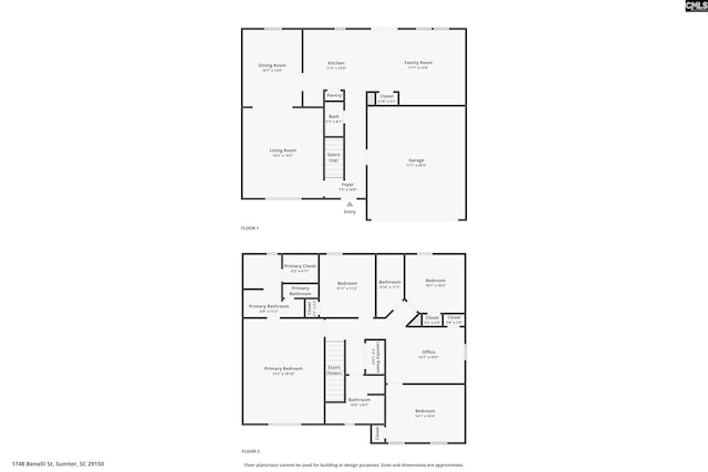 1748 Benelli St, Sumter, SC 29150 - property floor plan