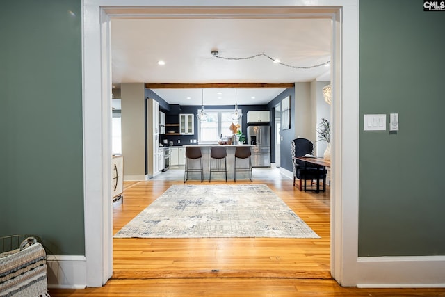 2808 River Dr, Columbia, SC 29201 - foyer with light wood-style flooring and baseboards