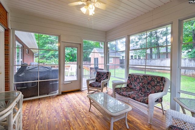 6 Hunting Glen Ct, Irmo, SC 29063 - sunroom / solarium featuring ceiling fan and plenty of natural light