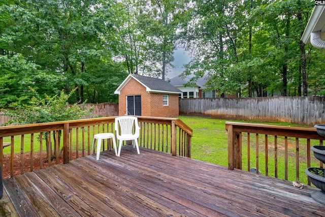 6 Hunting Glen Ct, Irmo, SC 29063 - wooden terrace with an outdoor structure
