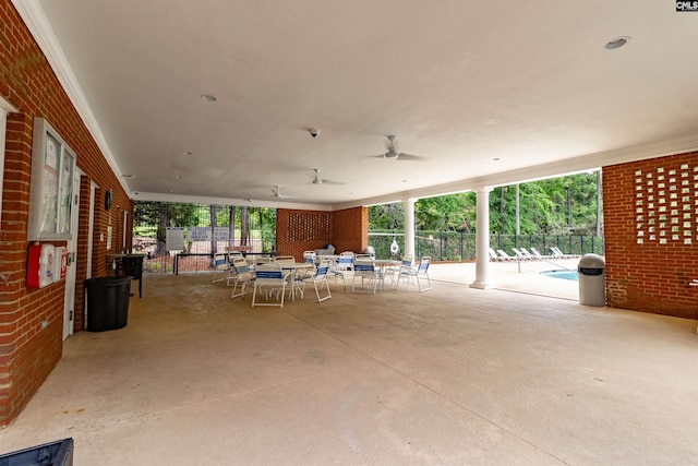 6 Hunting Glen Ct, Irmo, SC 29063 - view of patio with outdoor dining space and a ceiling fan