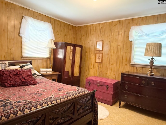 714 E Dunlap St, Lancaster, SC 29720 - bedroom with wooden walls and crown molding