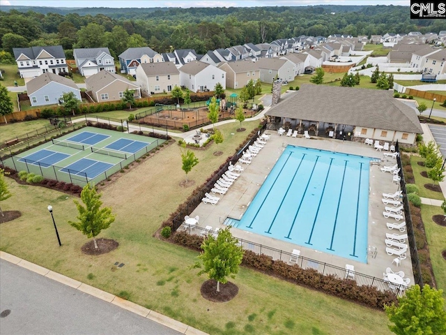 521 Fenwick Dr, Woodruff, SC 29388 - community pool with a residential view