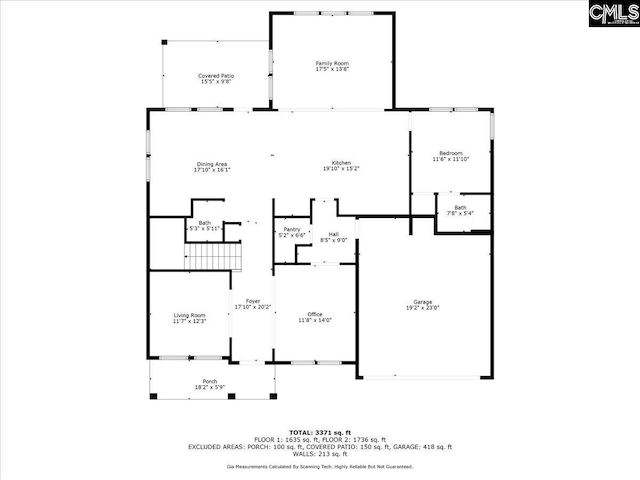 521 Fenwick Dr, Woodruff, SC 29388 - floor plan / room layout