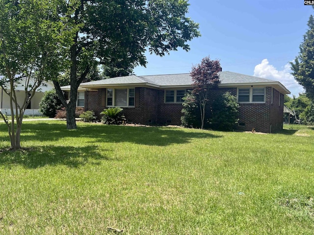 1432 Karlaney Ave, Cayce, SC 29033 - single story home featuring crawl space, brick siding, and a front lawn