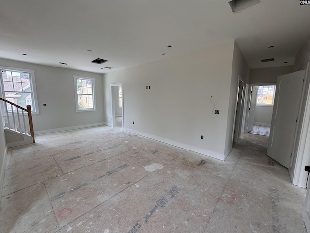 147 Harborside Cir, Columbia, SC 29229 - spare room featuring stairway and baseboards