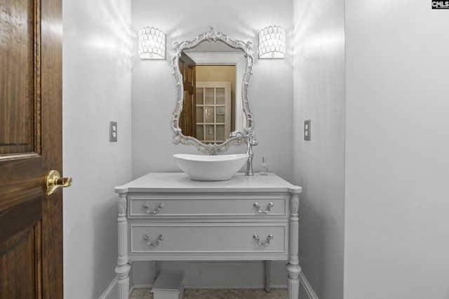 415 Pine St, Camden, SC 29020 - bathroom featuring vanity and baseboards