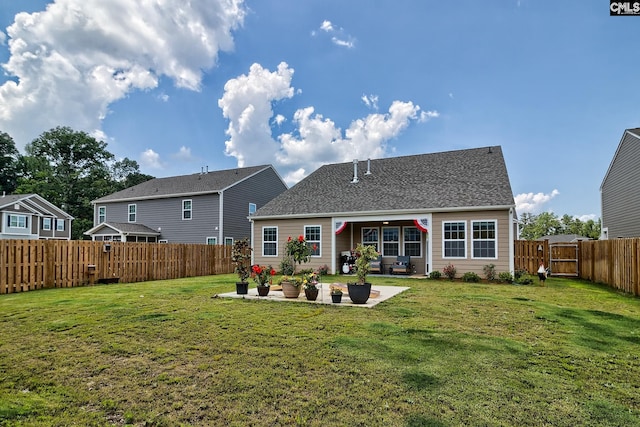 837 Marigold Ln, Lexington, SC 29072 - rear view of house featuring a patio area and roof with shingles