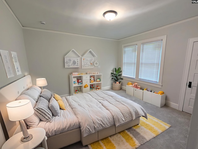 2710 Columbia Ave, Columbia, SC 29201 - bedroom featuring crown molding, carpet floors, and baseboards
