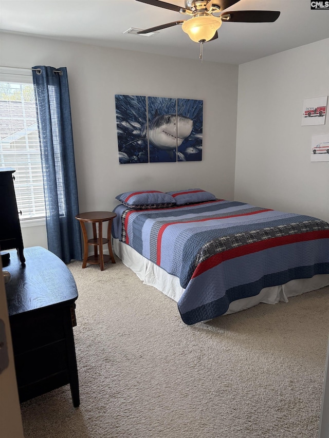 288 Links Crossing Dr, Blythewood, SC 29016 - carpeted bedroom with a ceiling fan