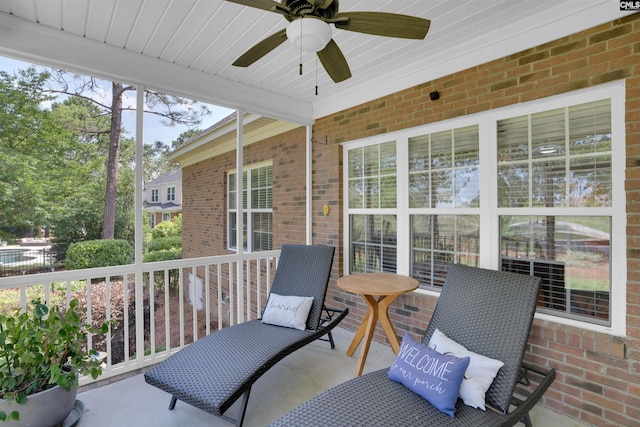 317 Cartgate Cir, Blythewood, SC 29016 - sunroom / solarium featuring ceiling fan