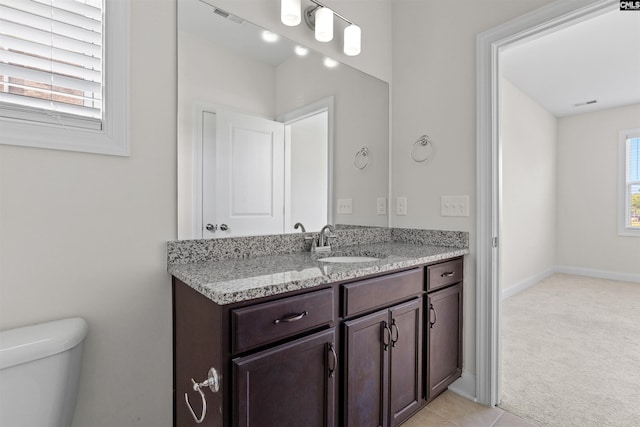 1412 Hammerwood Ln, Westminster, SC 29170 - bathroom featuring vanity, toilet, and baseboards