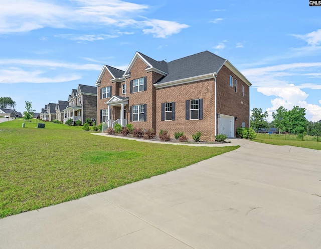 1412 Hammerwood Ln, Westminster, SC 29170 - view of front of property featuring an attached garage, brick siding, driveway, and a front yard