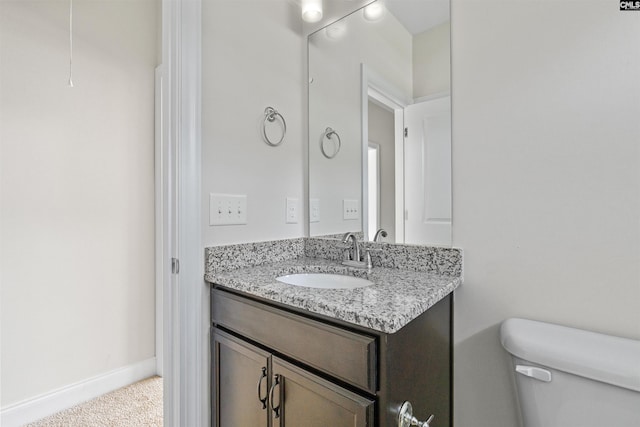 1412 Hammerwood Ln, Westminster, SC 29170 - bathroom featuring toilet, vanity, and baseboards