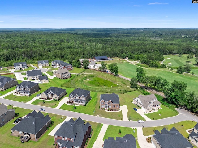 1412 Hammerwood Ln, Westminster, SC 29170 - aerial perspective of suburban area featuring a forest and a golf course