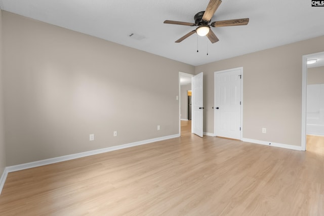 110 Walking Horse Way, Columbia, SC 29223 - unfurnished bedroom featuring light wood-type flooring, baseboards, and ceiling fan