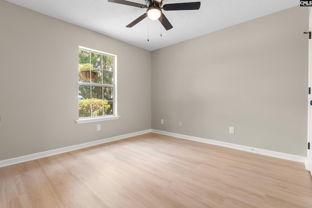 110 Walking Horse Way, Columbia, SC 29223 - spare room featuring light wood finished floors, a ceiling fan, baseboards, and a textured ceiling