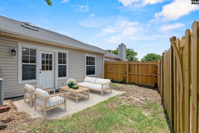 110 Walking Horse Way, Columbia, SC 29223 - fenced backyard featuring outdoor lounge area and a patio area