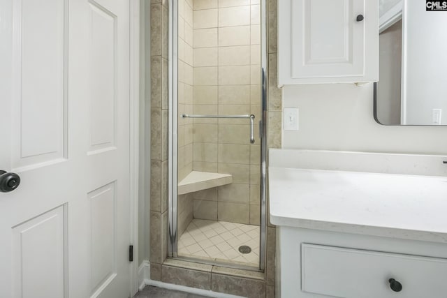 6307 Whiteoak Rd, Columbia, SC 29206 - bathroom with a shower stall and vanity