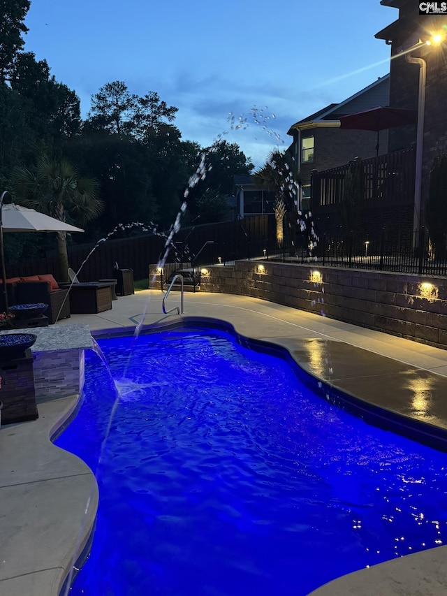 934 Near Creek Dr, Blythewood, SC 29016 - view of pool with a fenced backyard and a patio