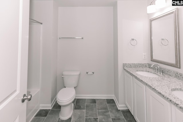 179 Marissa Ln, Lexington, SC 29072 - full bath with toilet, baseboards, double vanity, and tile patterned floors