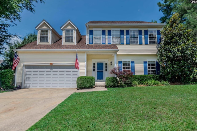 105 Songbird Ct, Chapin, SC 29036 - view of front of house featuring a front lawn, a garage, and driveway