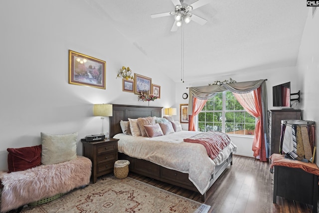 300 Green Rose, Columbia, SC 29229 - bedroom featuring lofted ceiling, hardwood / wood-style flooring, and ceiling fan