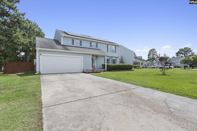 300 Green Rose, Columbia, SC 29229 - traditional-style home featuring solar panels, driveway, and an attached garage