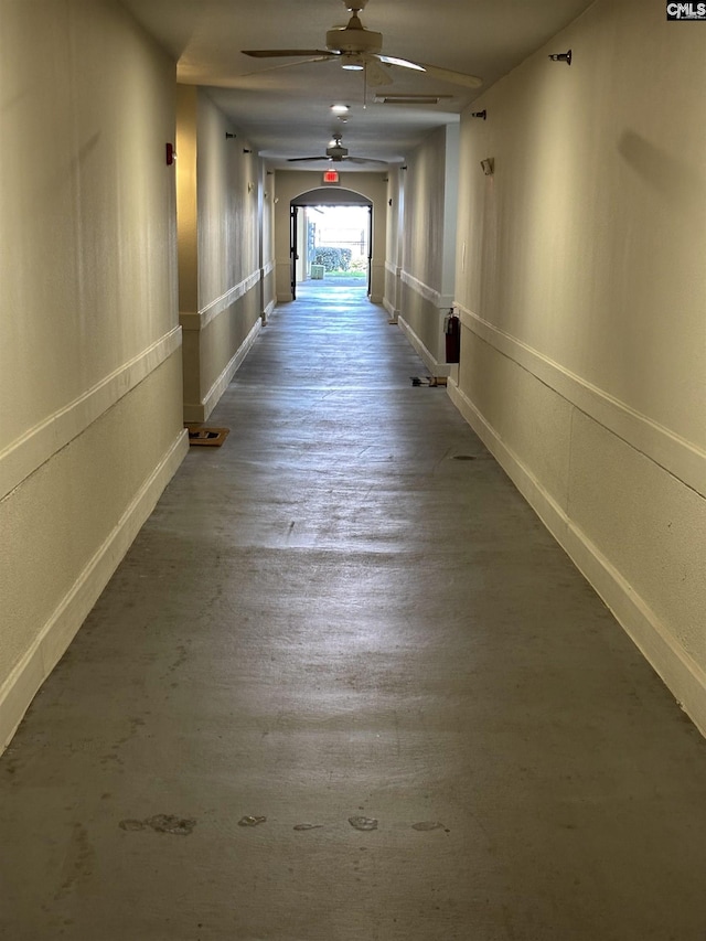 1085 Shop Rd Unit 117, Columbia, SC 29201 - hallway featuring wood finished floors and baseboards
