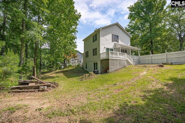 204 Sandcreek Dr, Winnsboro, SC 29180 - back of house with stairway