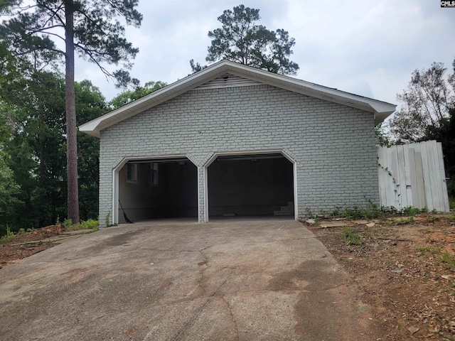361 Wycombe St, Columbia, SC 29212 - view of property exterior featuring brick siding and a detached garage