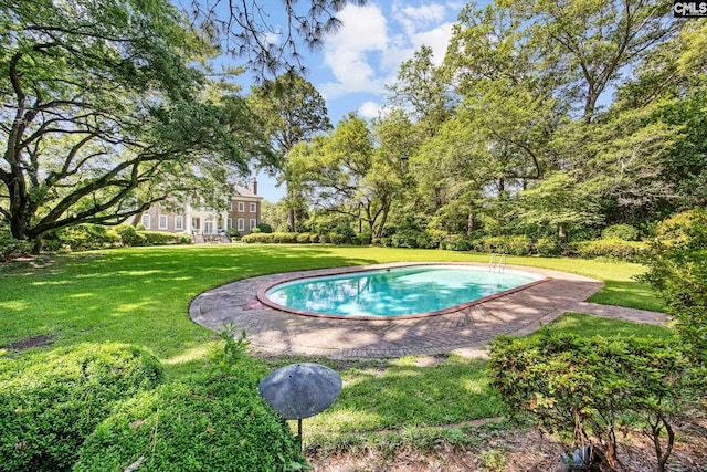 1100 W Carolina Ave, Hartsville, SC 29550 - outdoor pool featuring a yard