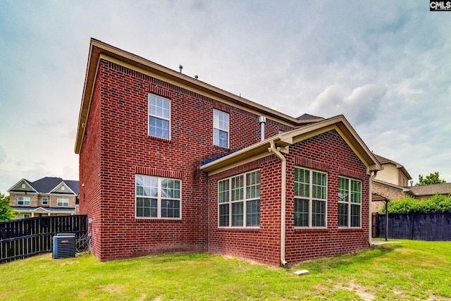 535 New Cut Ln, Blythewood, SC 29016 - back of house featuring brick siding and central AC