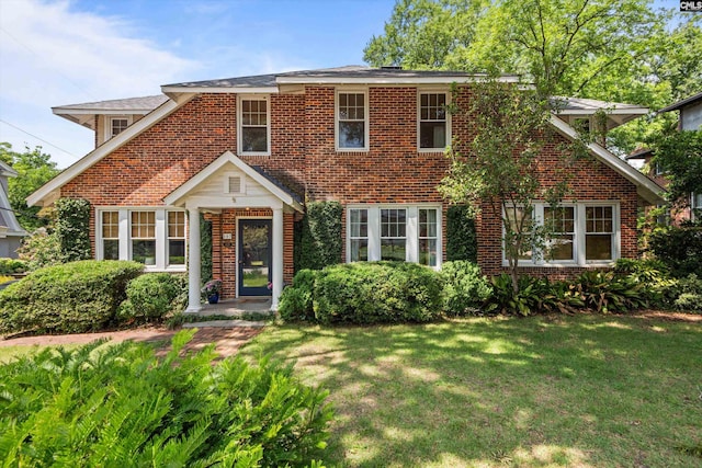 107 Southwood, Columbia, SC 29205 - view of front facade with brick siding and a front lawn