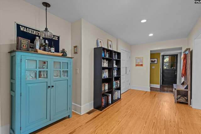 107 Southwood, Columbia, SC 29205 - entrance foyer with light wood-type flooring and recessed lighting