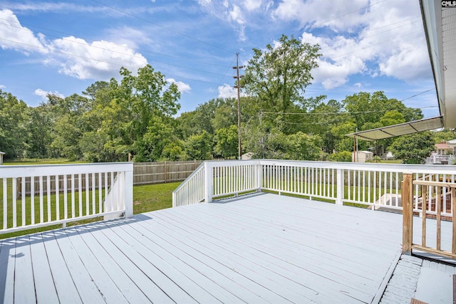344 Rawls Dr, Leesville, SC 29070 - deck featuring a fenced backyard
