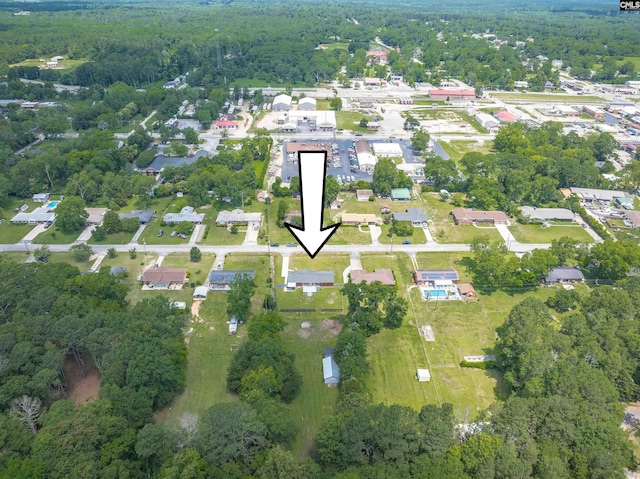 344 Rawls Dr, Leesville, SC 29070 - aerial view of property's location featuring a heavily wooded area
