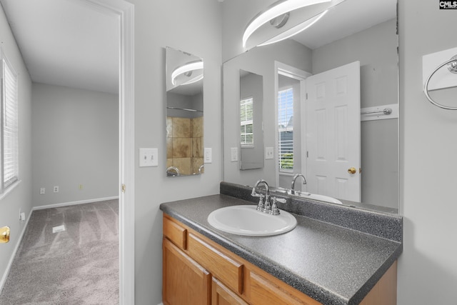 309 Pebble Creek Ct, West Columbia, SC 29170 - bathroom with vanity and baseboards