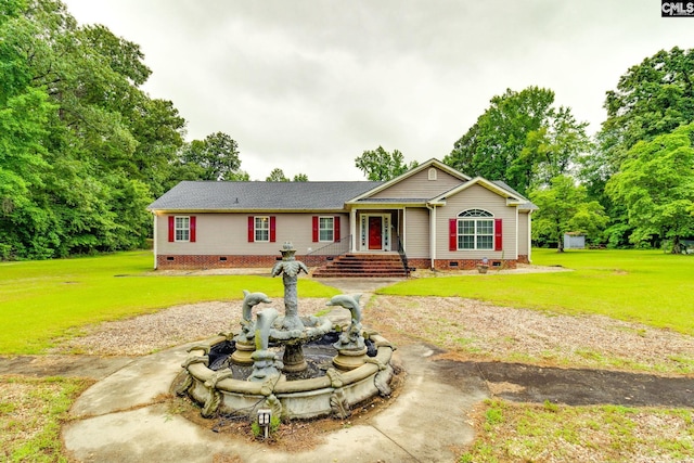 2117 Togetherness Way, Mcbee, SC 29101 - single story home with crawl space and a front lawn