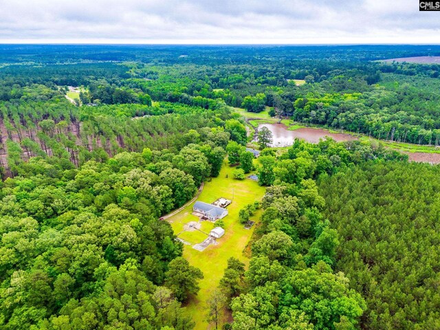 2117 Togetherness Way, Mcbee, SC 29101 - bird's eye view of a heavily wooded area and a large body of water