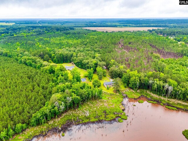 2117 Togetherness Way, Mcbee, SC 29101 - drone / aerial view of a forest and a nearby body of water