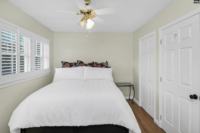 152 Carlyle Cir, Columbia, SC 29206 - bedroom featuring dark wood-style flooring and ceiling fan