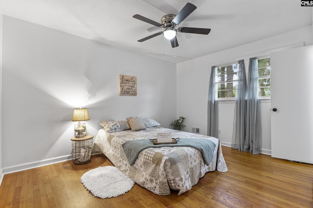 1409 Hazel St, Cayce, SC 29033 - bedroom featuring wood-type flooring and ceiling fan