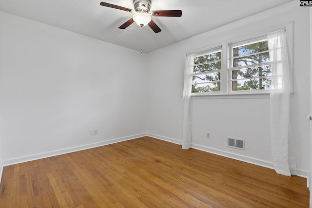 1409 Hazel St, Cayce, SC 29033 - spare room featuring ceiling fan and light wood finished floors
